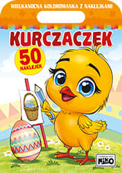 Kurczaczek. Wielkanocna kolorowanka z naklejkami