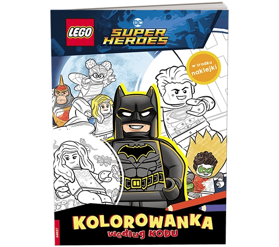 Lego DC COMICS Kolorowanka według kodu