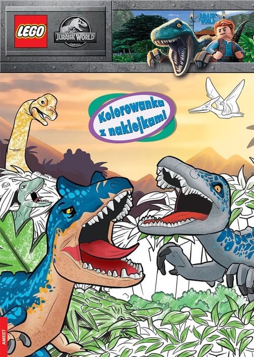 Lego Jurassic World Kolorowanka Z Naklejkami