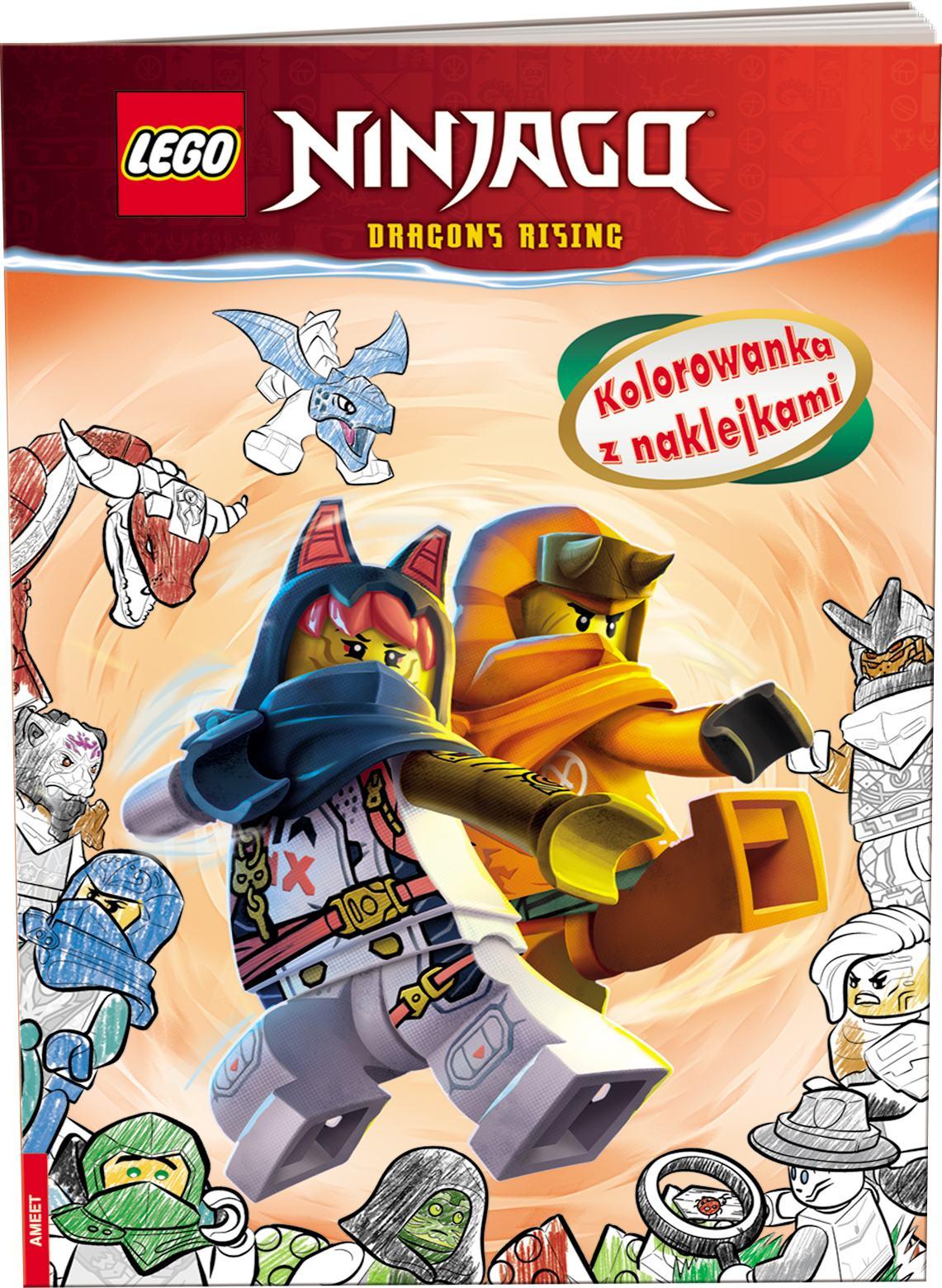 LEGO NINJAGO Kolorowanka z naklejkami