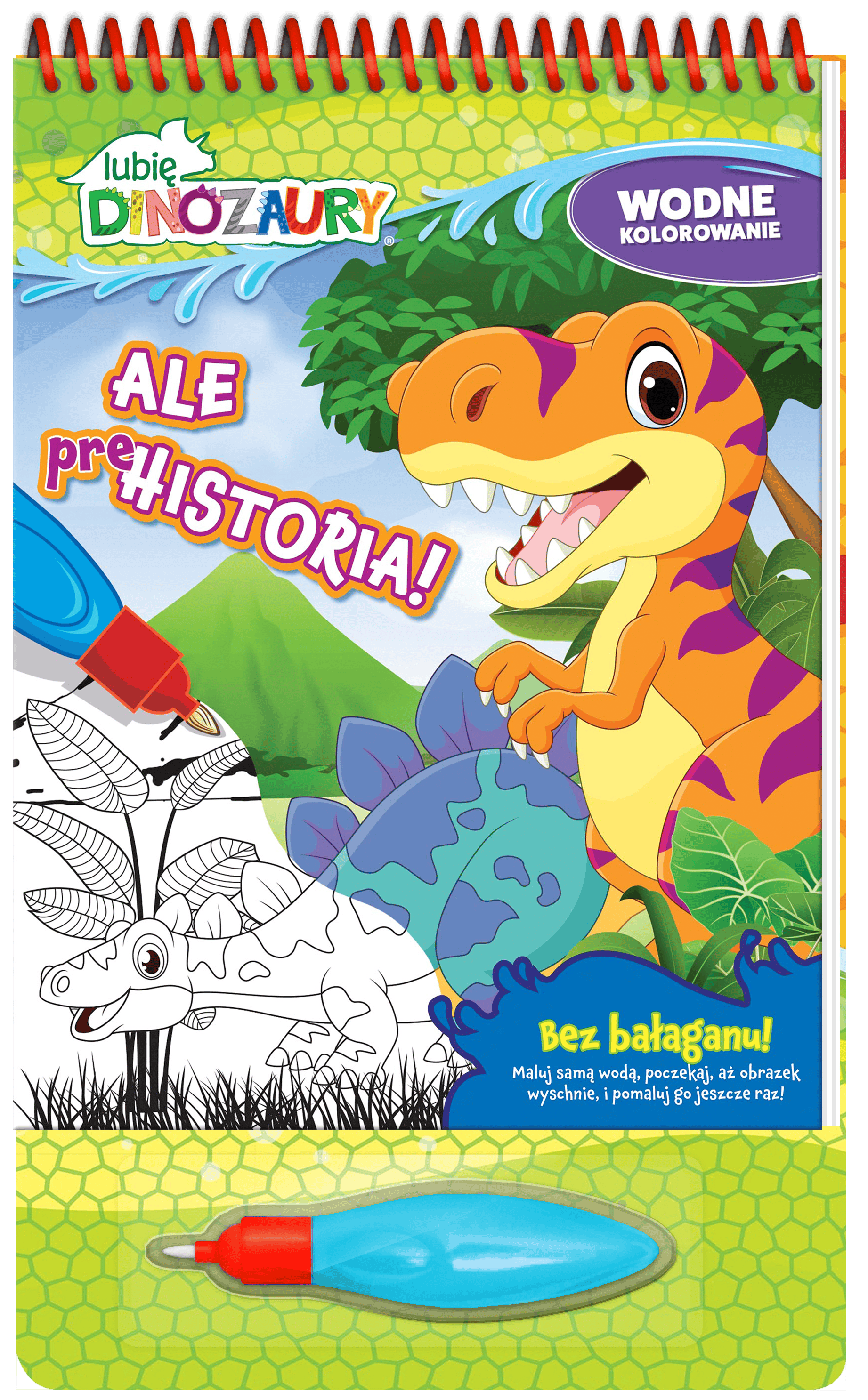 Lubię Dinozaury. Wodne kolorowanie