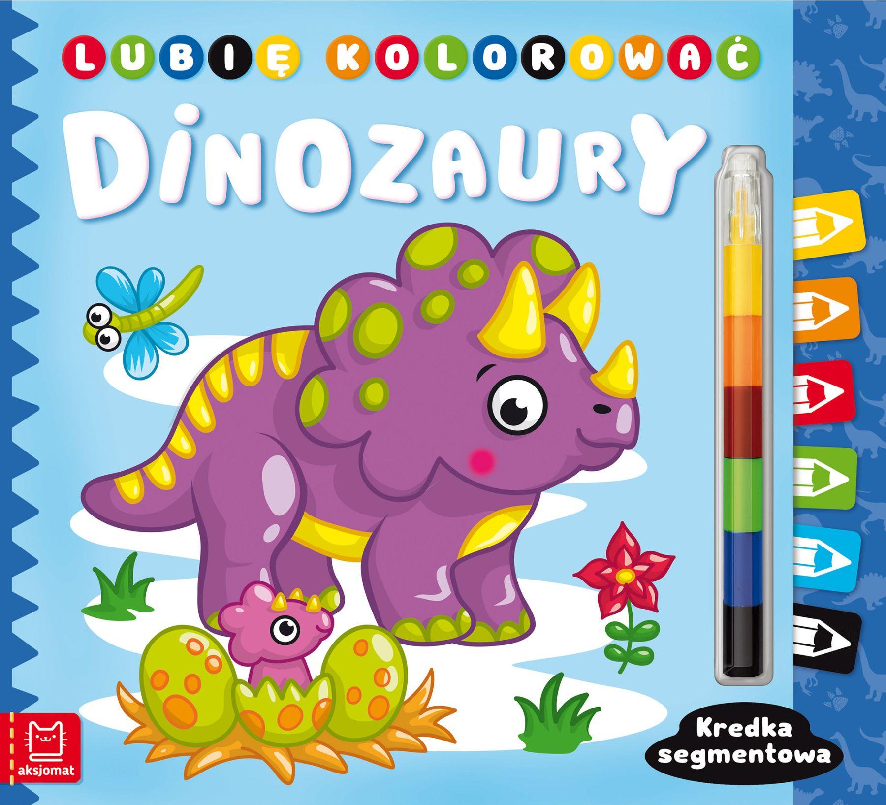Lubię kolorować Dinozaury Kredka segmentowa