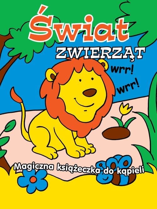 Magiczna książeczka do kąpieli Świat zwierząt zmienia kolor w wodzie