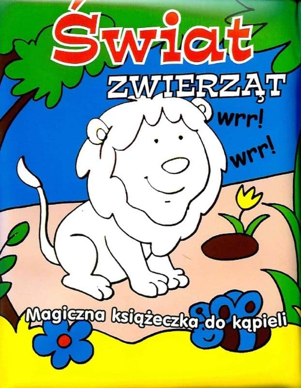 Magiczna książeczka do kąpieli Świat zwierząt zmienia kolor w wodzie