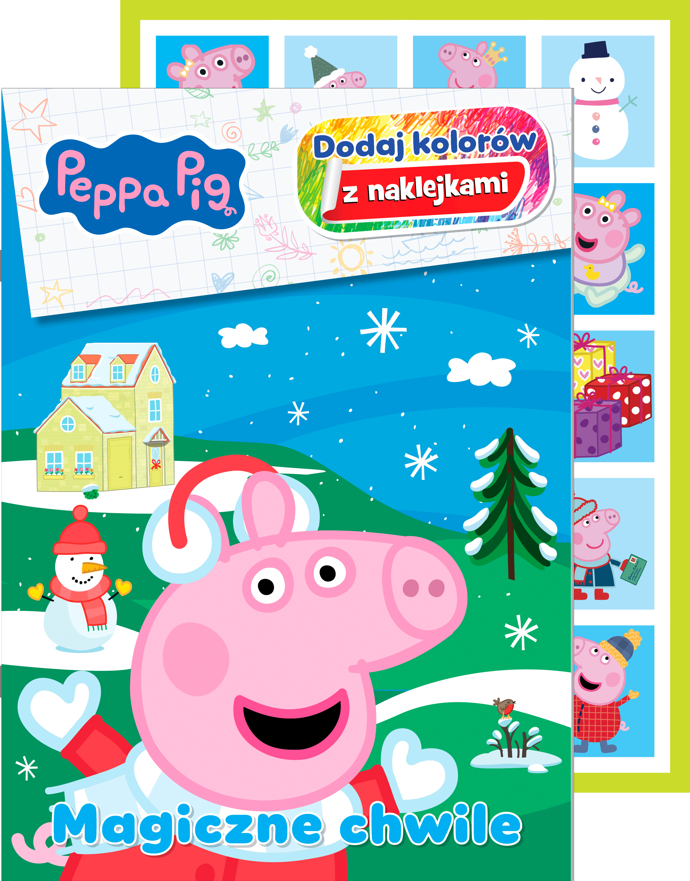 Magiczne chwile. Świnka Peppa. Dodaj kolorów z naklejkami