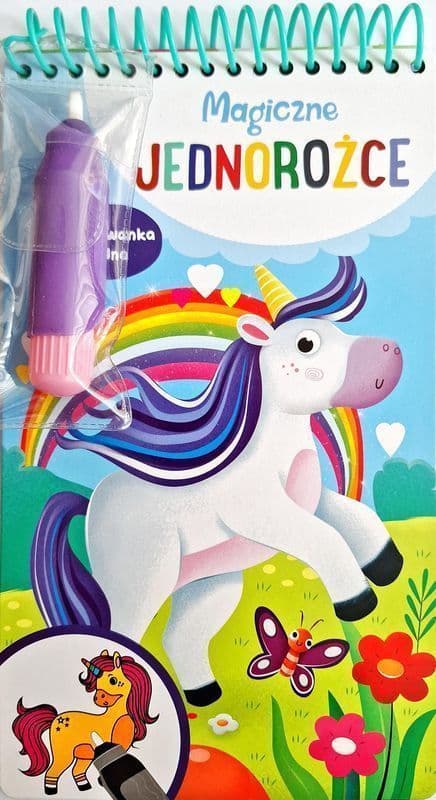 Magiczne jednorożce Kolorowanka wodna