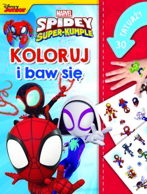 Marvel Spidey i Super-kumple Koloruj i baw się. 30 tatuaży