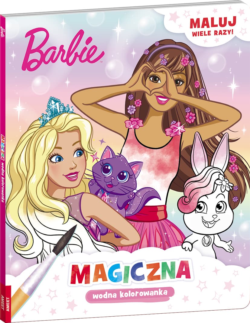 Mattel barbie dreamtopia. magiczna wodna kolorowanka MWB-1401