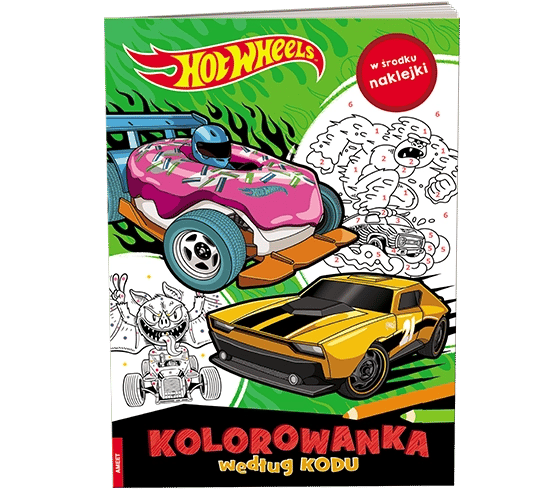 Mattel Hot Wheels Kolorowanka według kodu KKO-1602