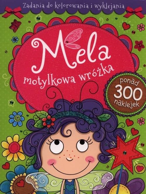 Mela motylkowa wróżka Zadania do kolorowania i wyklejania