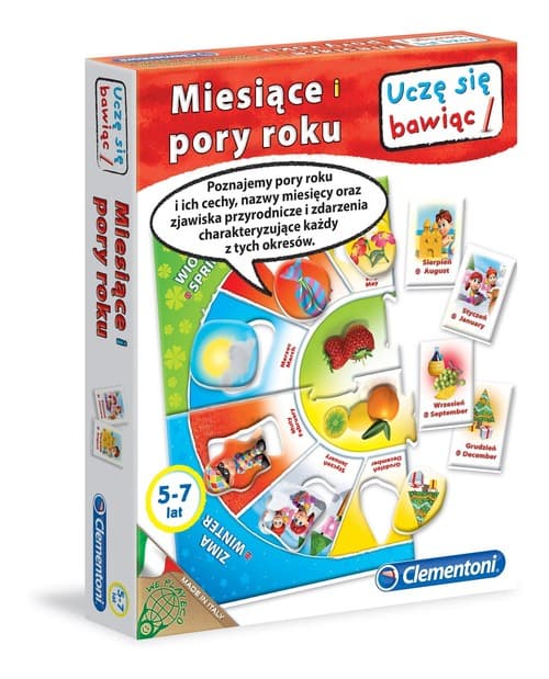 Miesiące i pory roku Uczę się bawiąc 5-7 lat