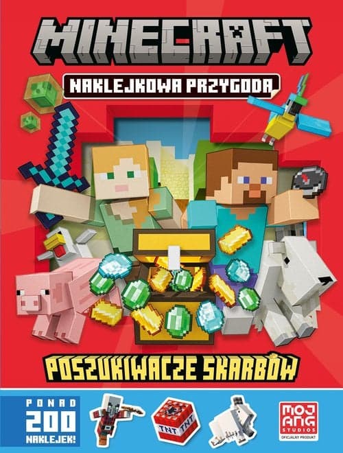 Minecraft. Naklejkowa przygoda. Poszukiwacze skarbów