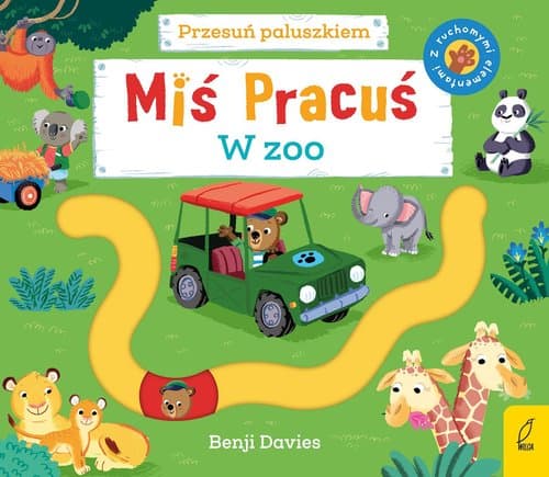 Miś Pracuś Przesuń paluszkiem W zoo