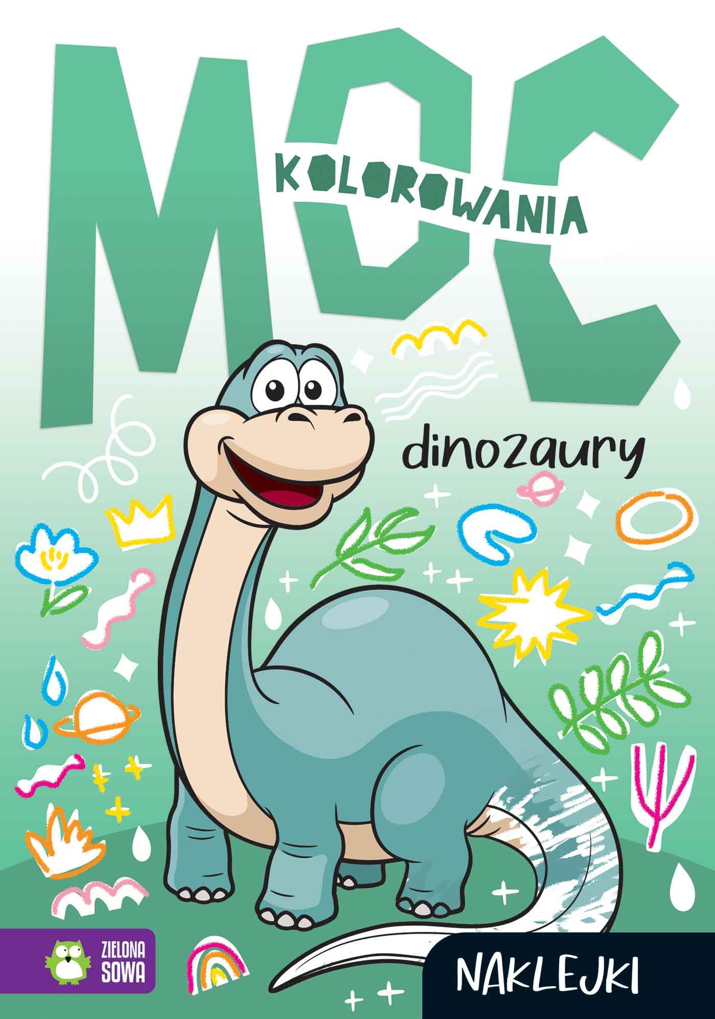 Moc kolorowania Dinozaury