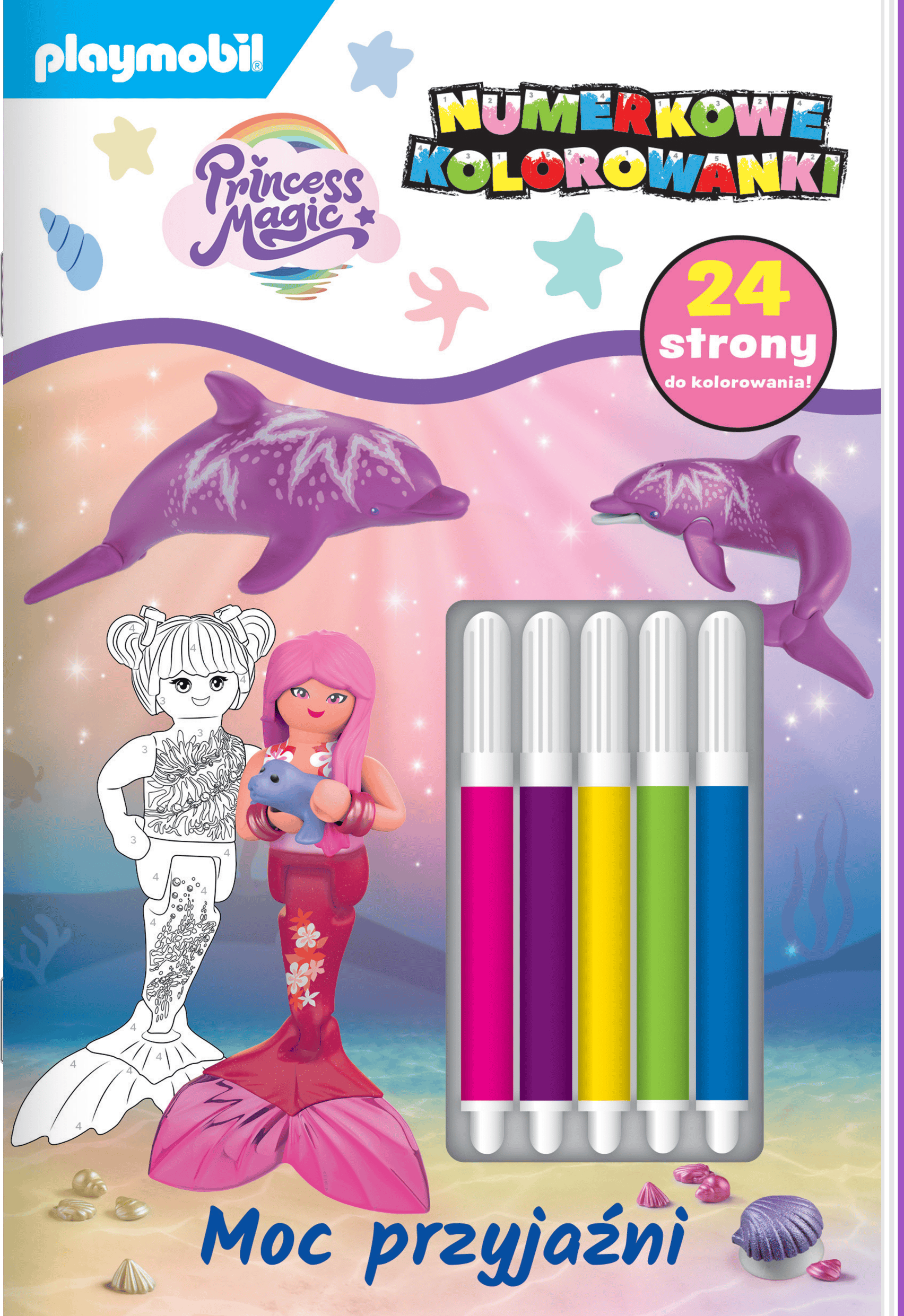 Moc przyjaźni. Princess Magic. Numerkowe kolorowanki