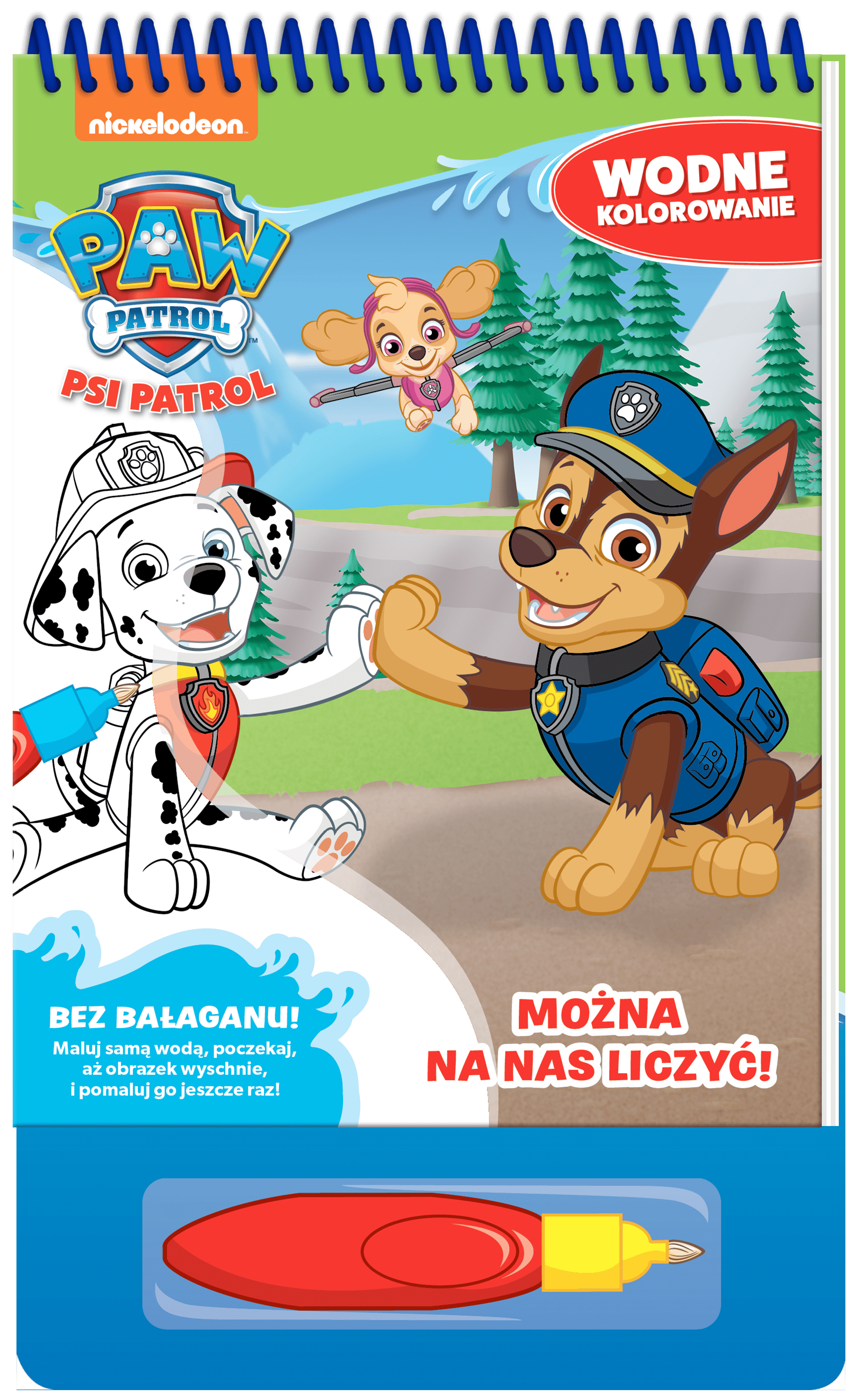 Można na nas liczyć. Psi Patrol. Wodne kolorowanie