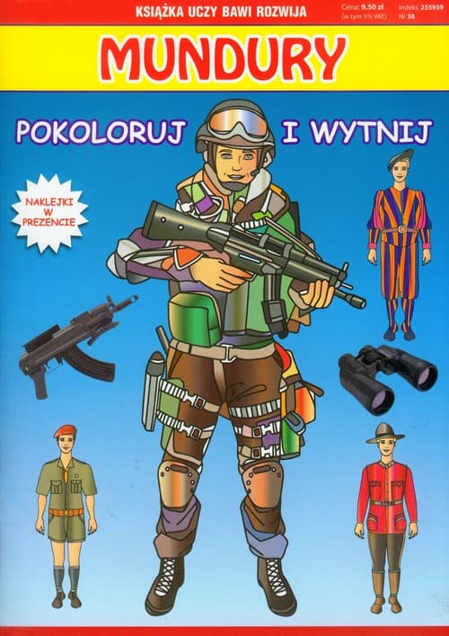 Mundury pokoloruj i wytnij