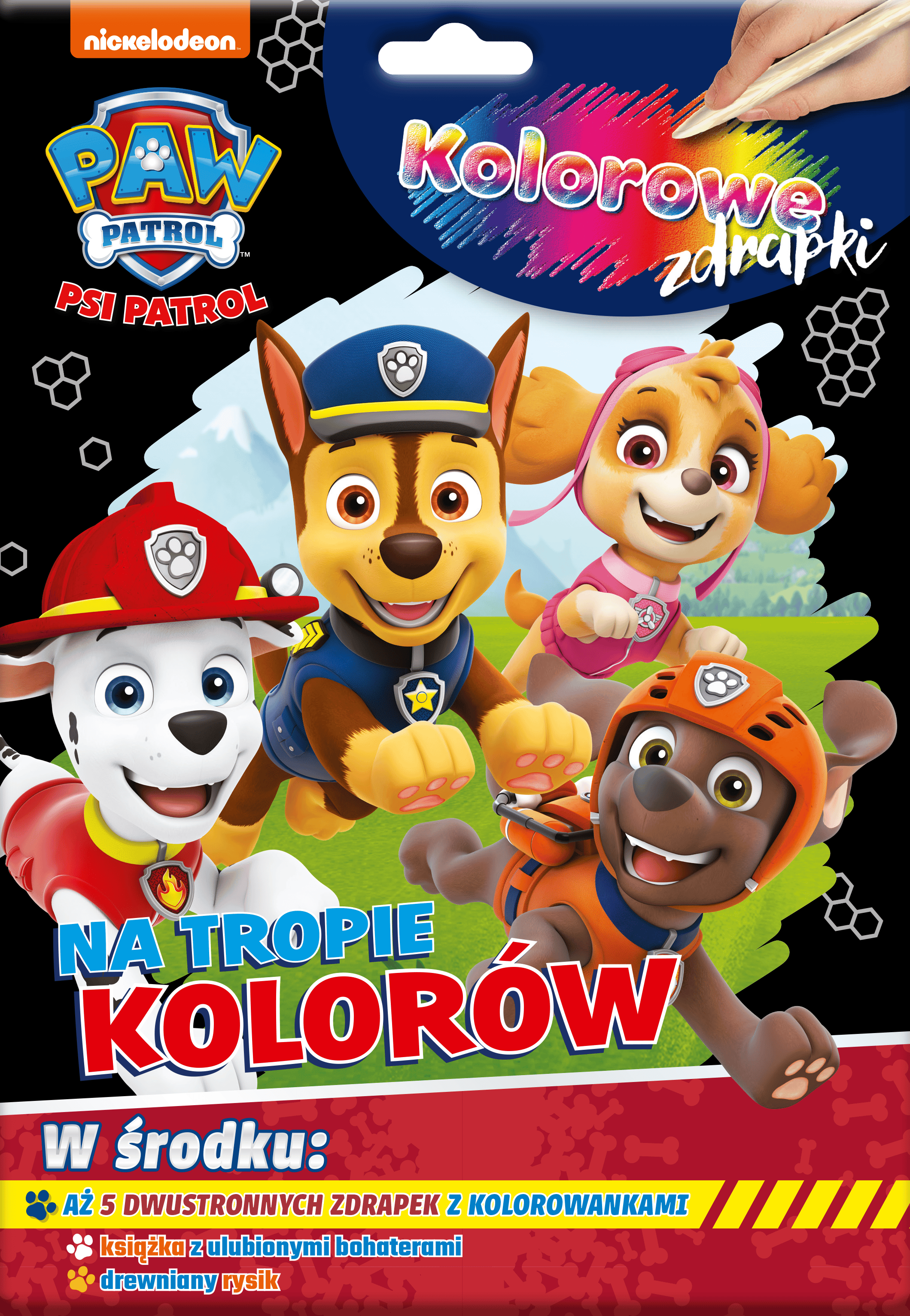 Na tropie kolorów. Kolorowe zdrapki. Psi Patrol