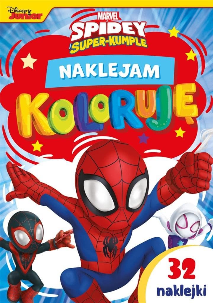 Naklejam i koloruję Marvel Spidey i Super-Kumple