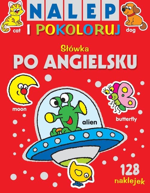 Nalep i pokoloruj Słówka po angielsku