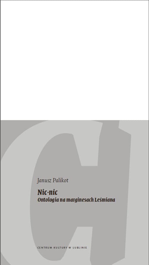 Nic-nic Ontologia na marginesach Leśmiana