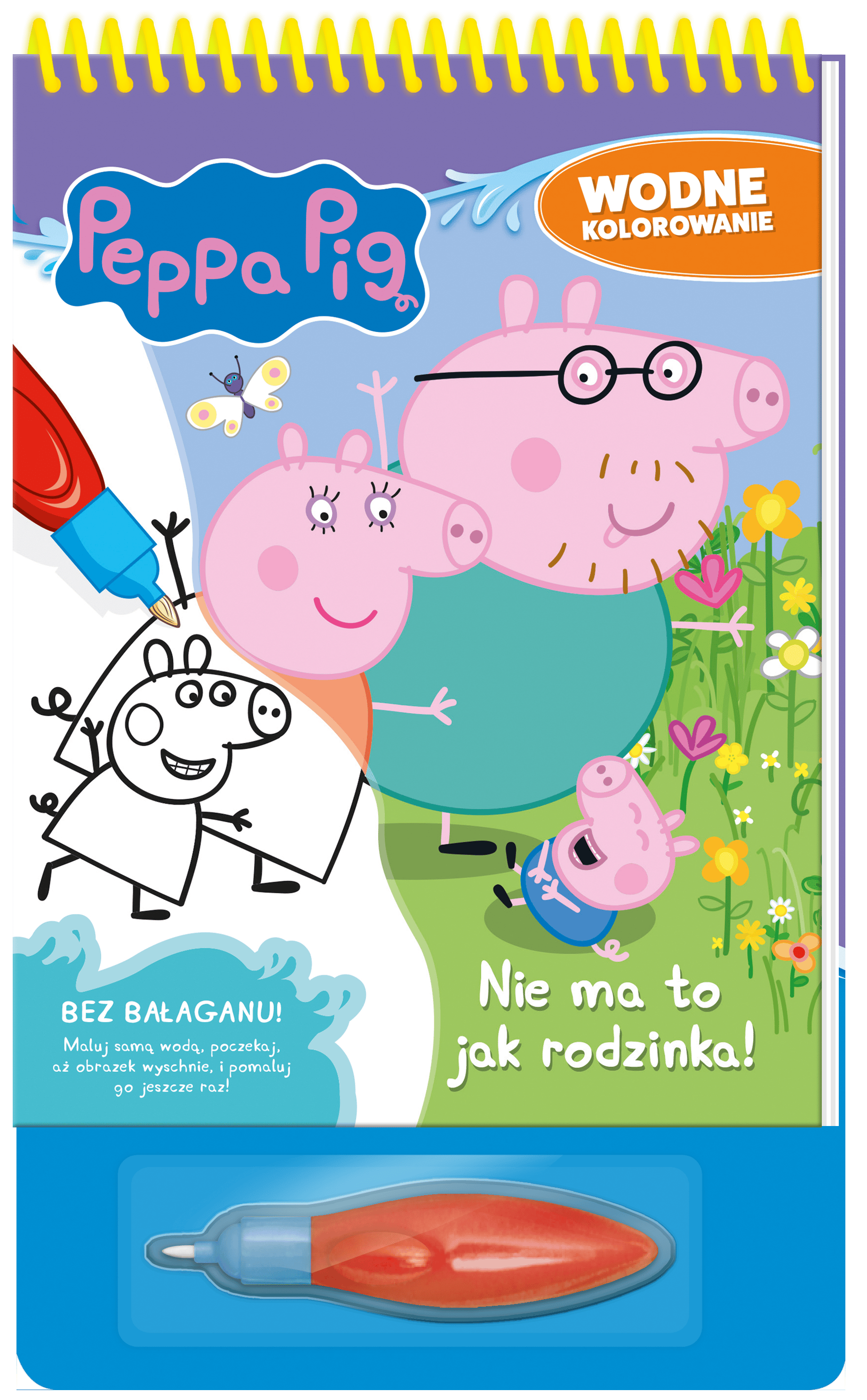 Nie ma to jak rodzinka!. Świnka Peppa. Wodne kolorowanie