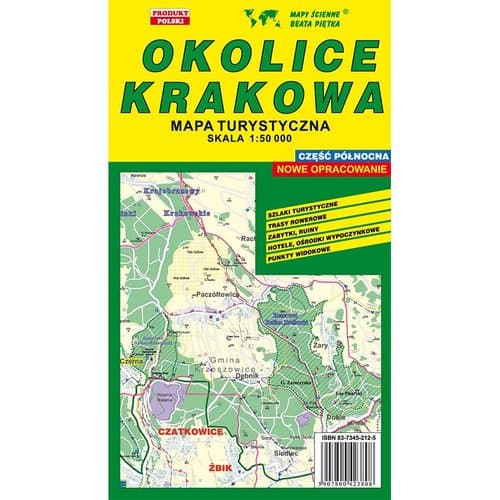 Okolice Krakowa część północna 1:50 000