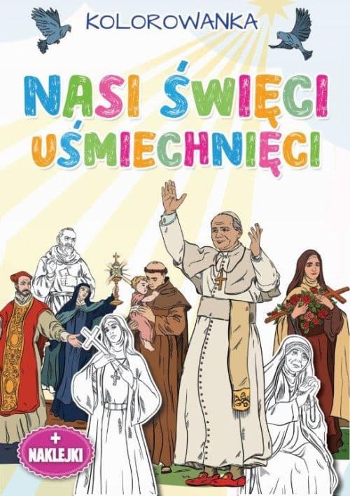 Oto święci uśmiechnięci Kolorowanka