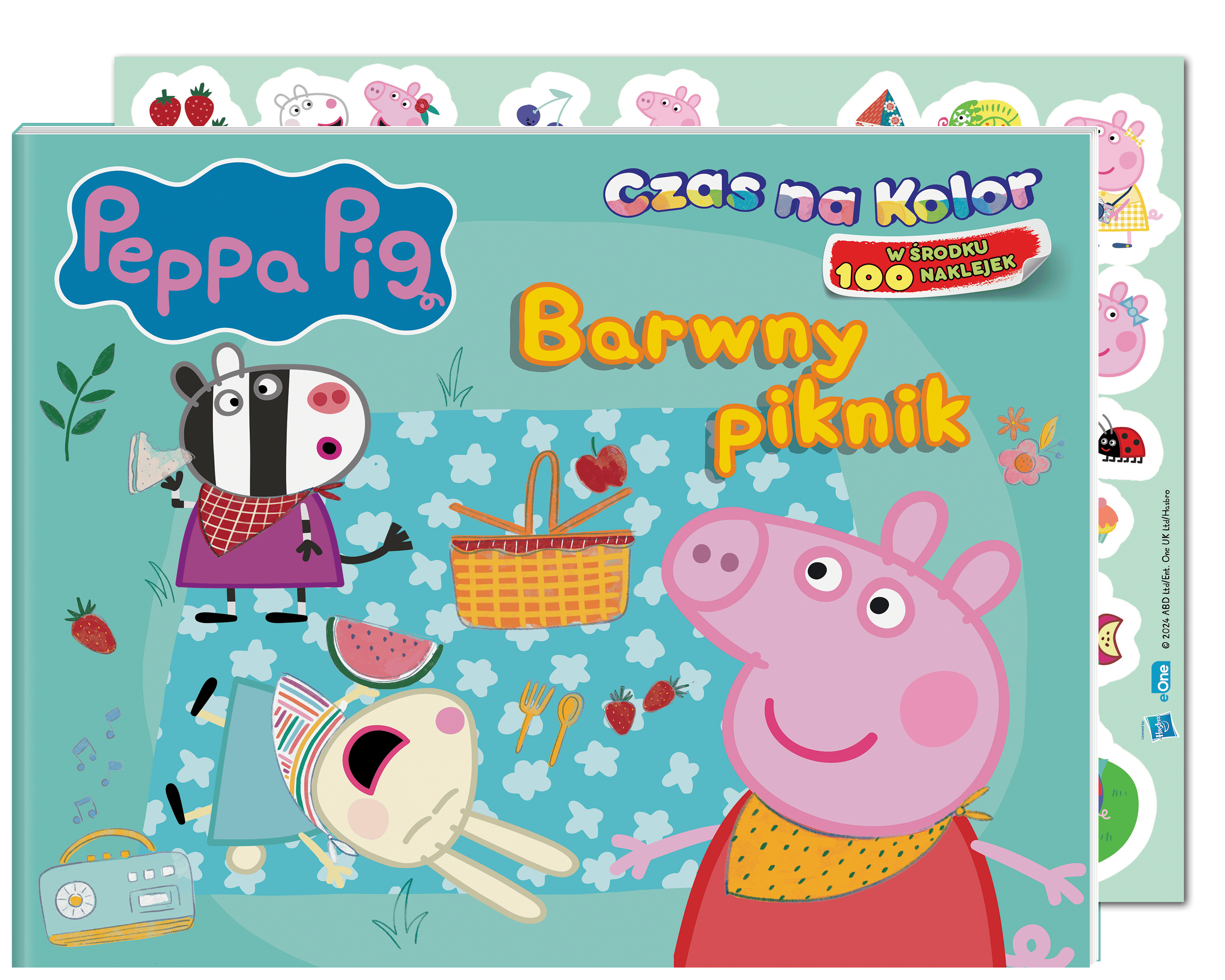 Peppa Pig Czas na kolor Barwny piknik