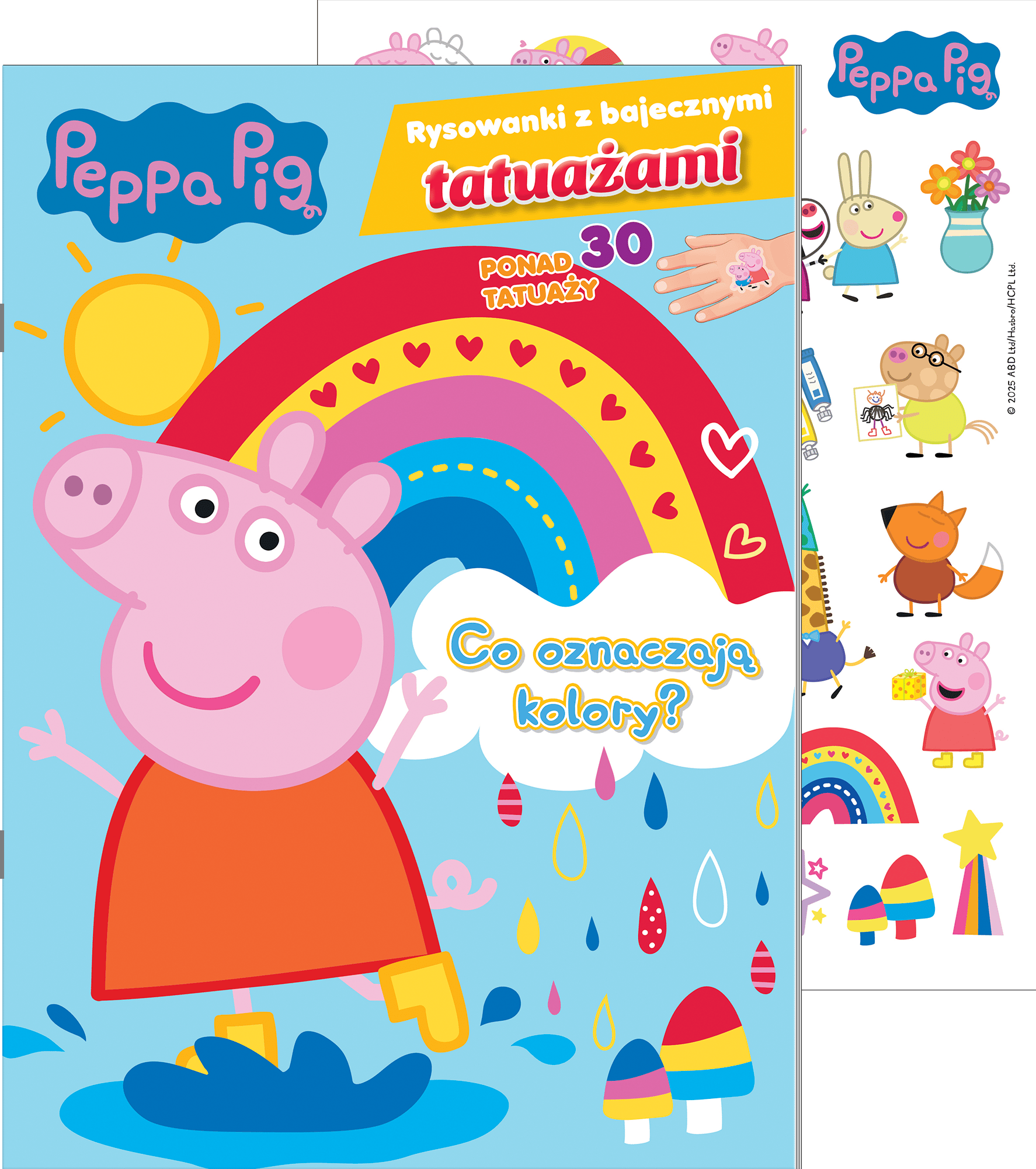 Peppa Pig. Rysowanki z bajecznymi tatuażami Co oznaczają kolory?