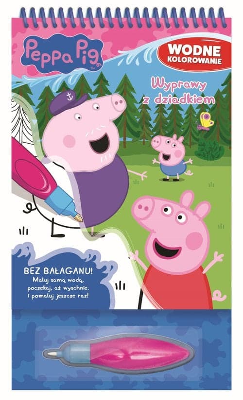 Peppa Pig Wodne kolorowanie 4 Wyprawy z dziadkiem
