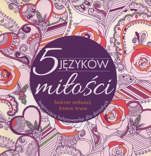 Pięć języków miłości kolorowanka dla dorosłych