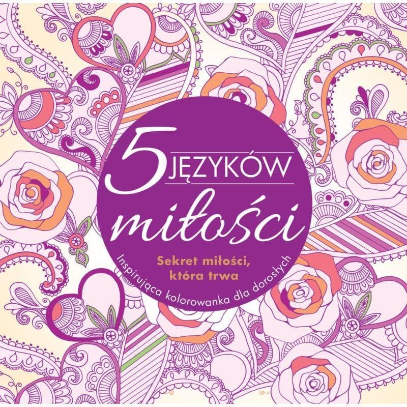 Pięć języków miłości kolorowanka dla dorosłych