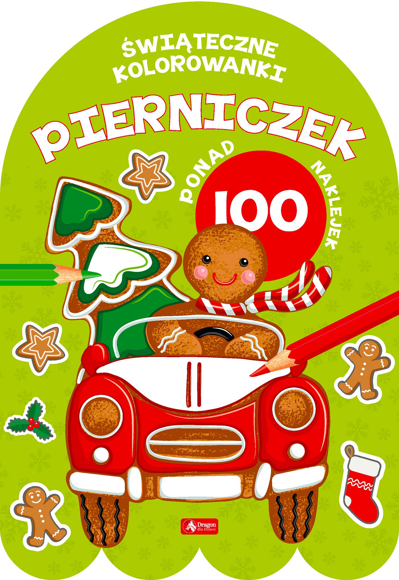 Pierniczek. Kolorowanka z naklejkami