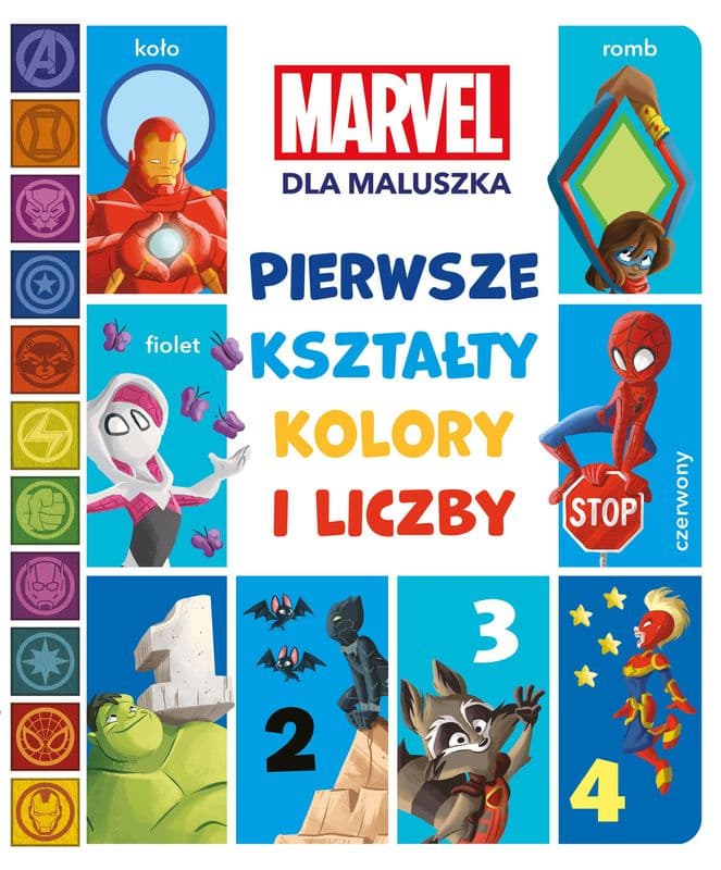 Pierwsze kształty, kolory i liczby Marvel dla maluszka