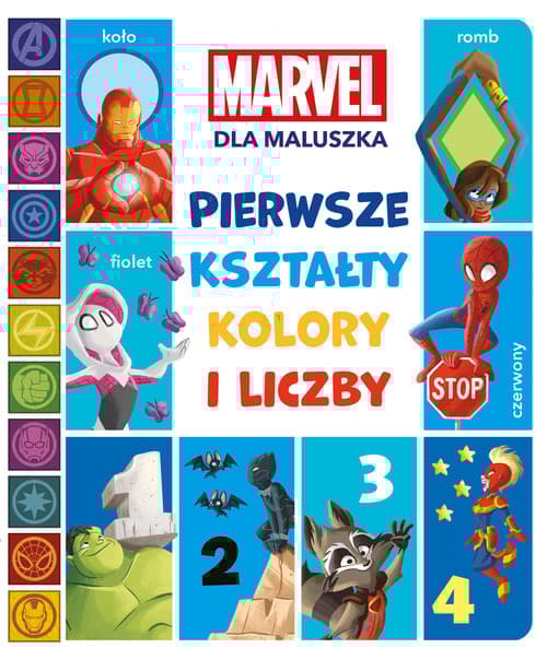 Pierwsze kształty, kolory i liczby Marvel dla maluszka