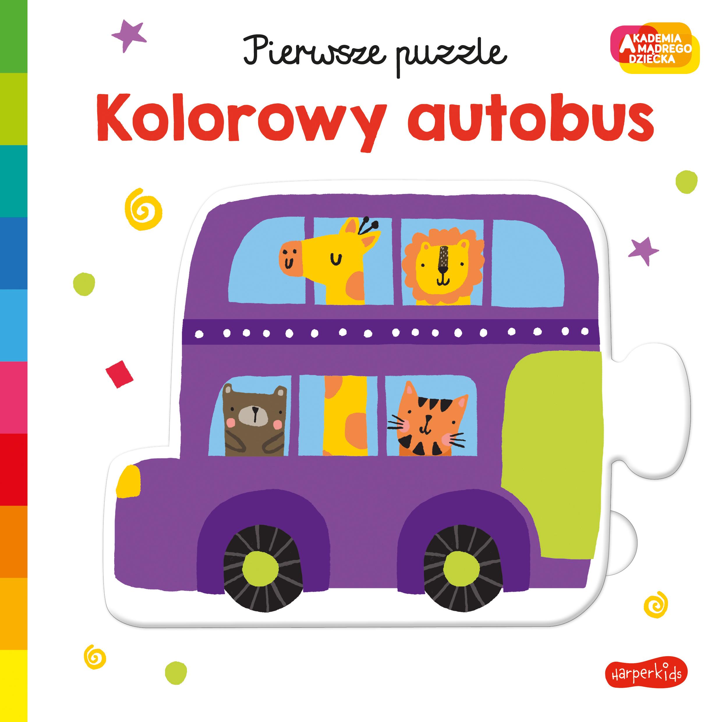 Pierwsze puzzle Kolorowy autobus