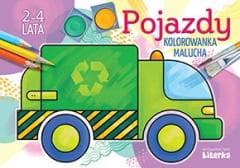Pojazdy - kolorowanka malucha 2-4 lata