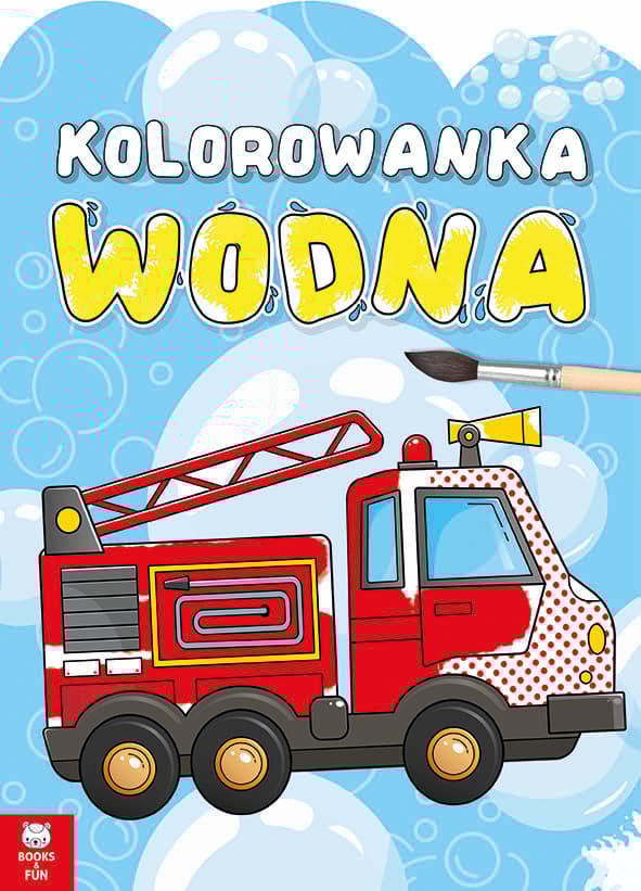 Pojazdy. Kolorowanka wodna