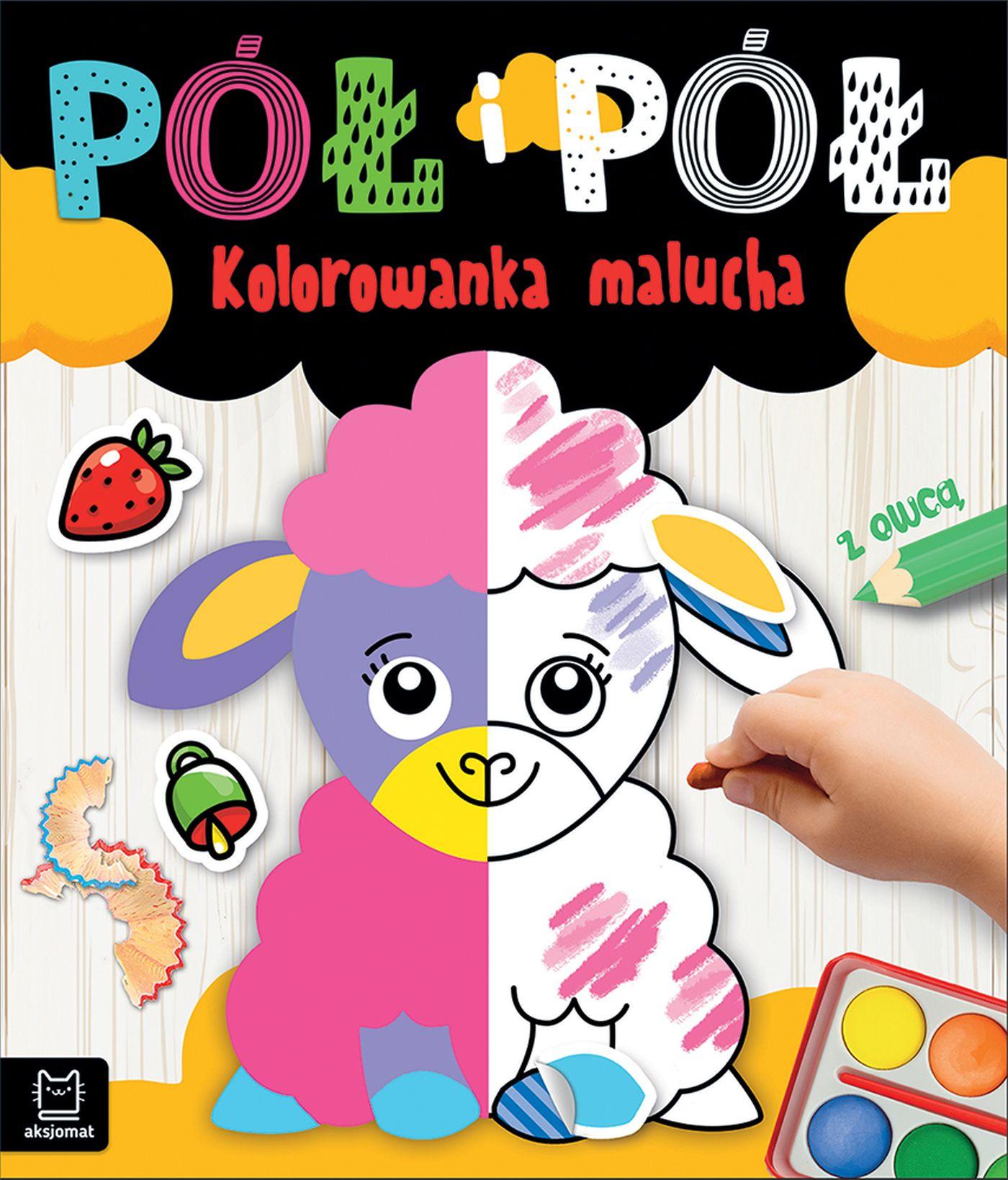 Pół i pół. Kolorowanka malucha z owcą