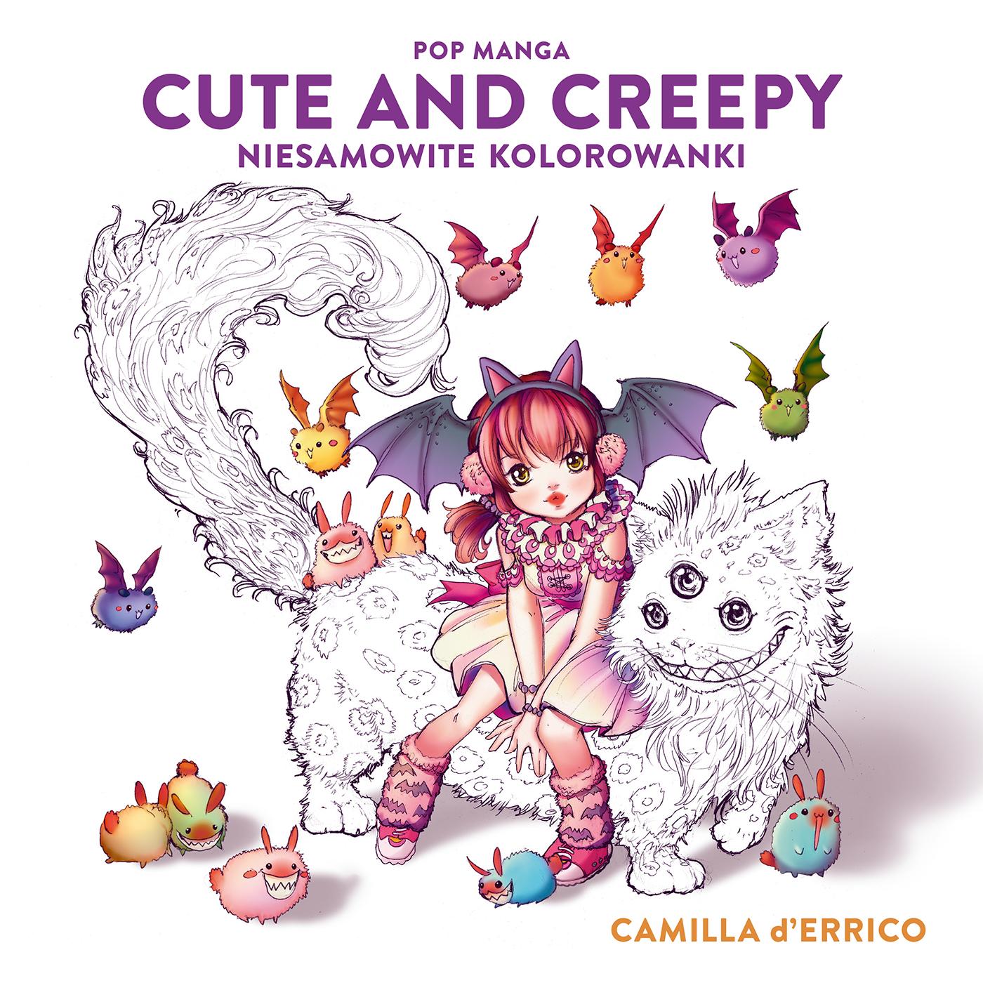 Pop manga cute and creepy Niesamowite kolorowanki