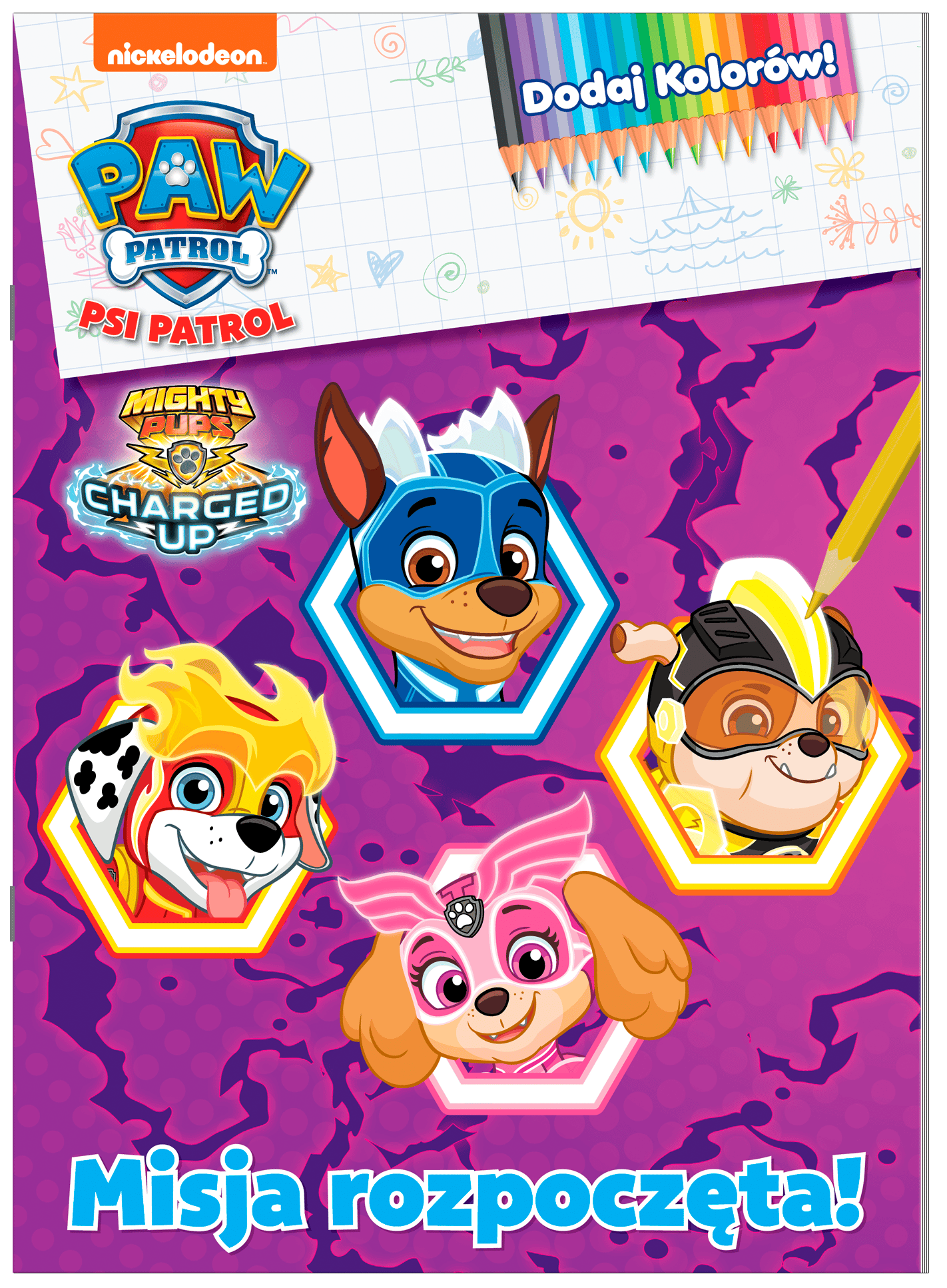 Psi Patrol Dodaj kolorów! Barwne przygody piesków