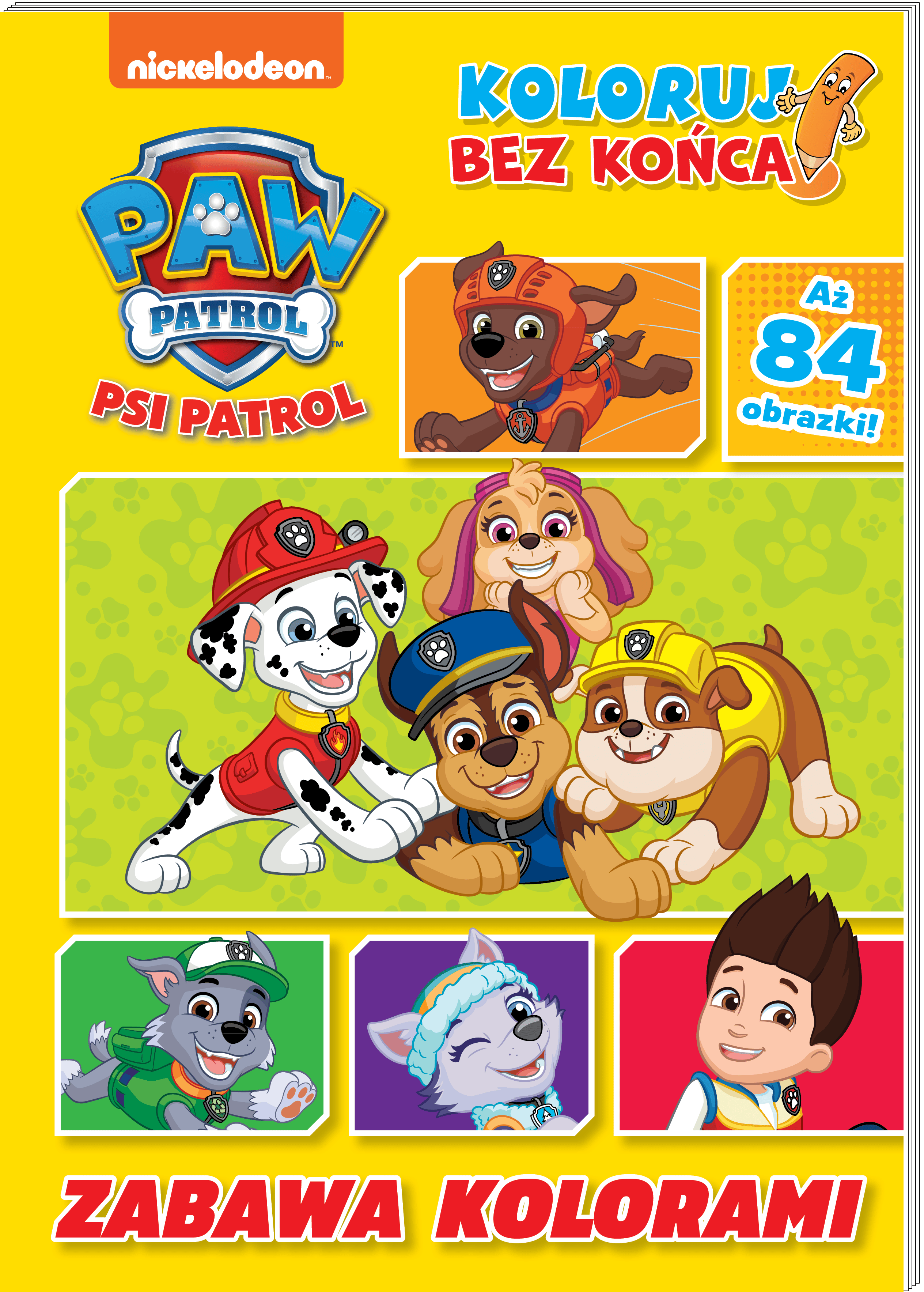 Psi Patrol Koloruj bez końca Część 3 Zabawa kolorami