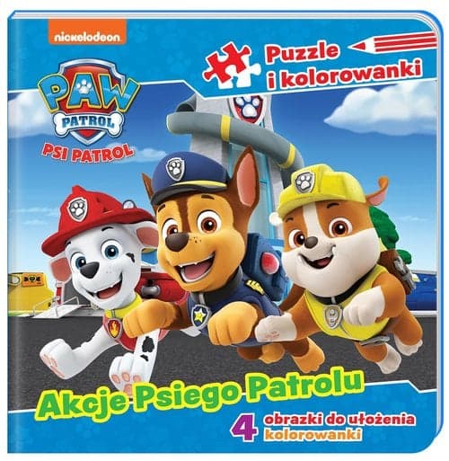 Psi Patrol Puzzle i kolorowanki Akcje Psiego Patrolu