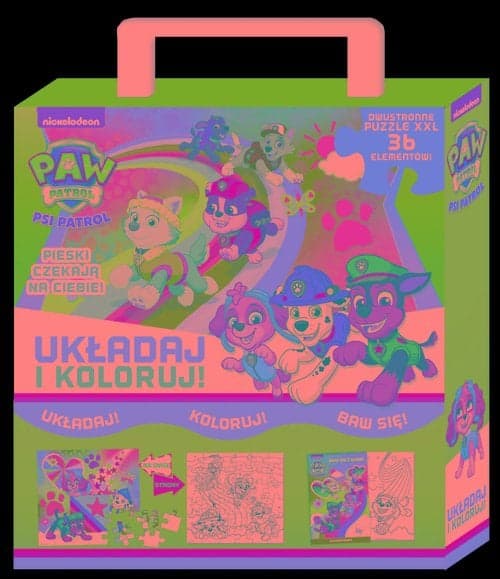 Psi Patrol Układaj i koloruj