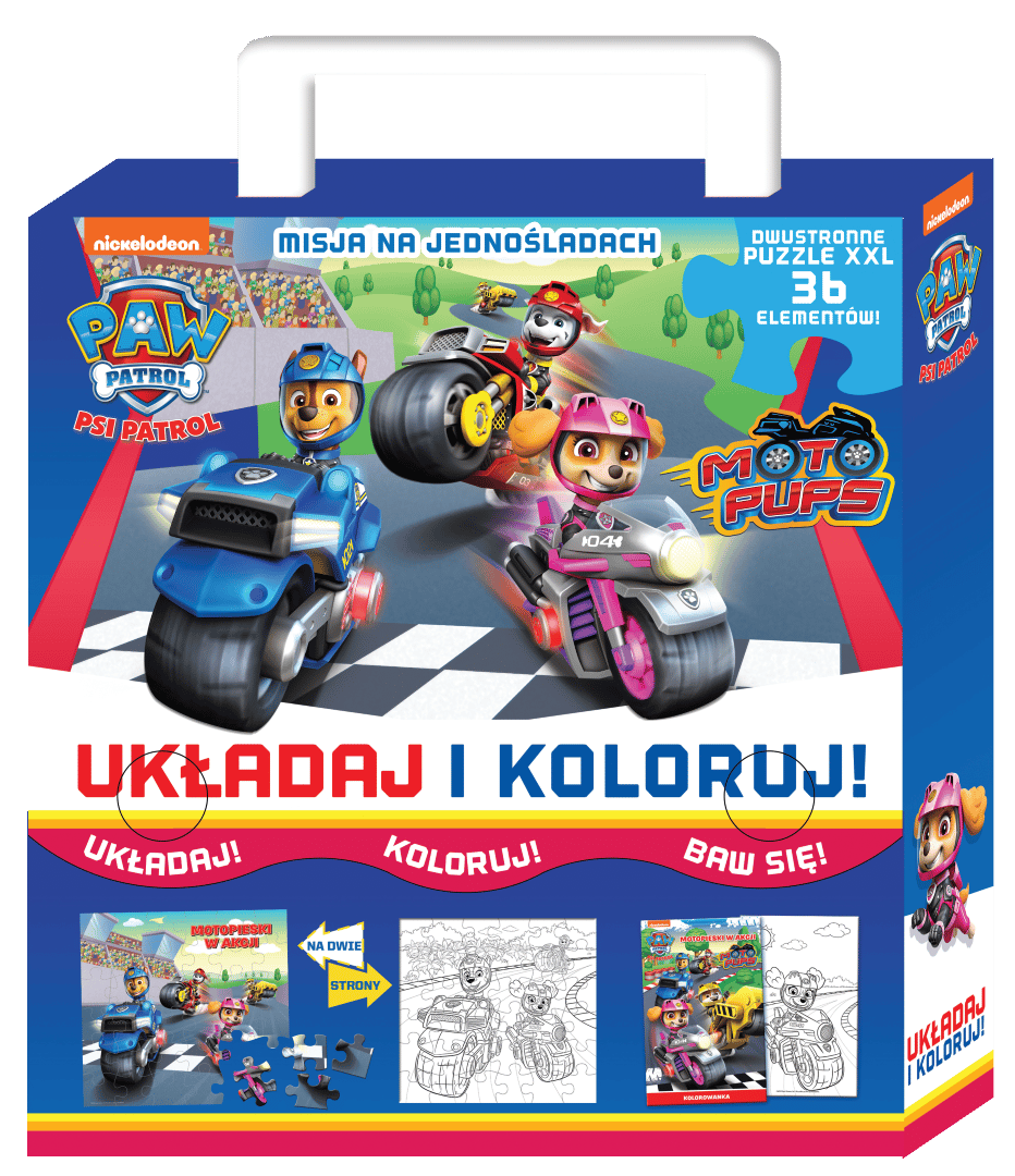 Psi Patrol. Układaj i koloruj