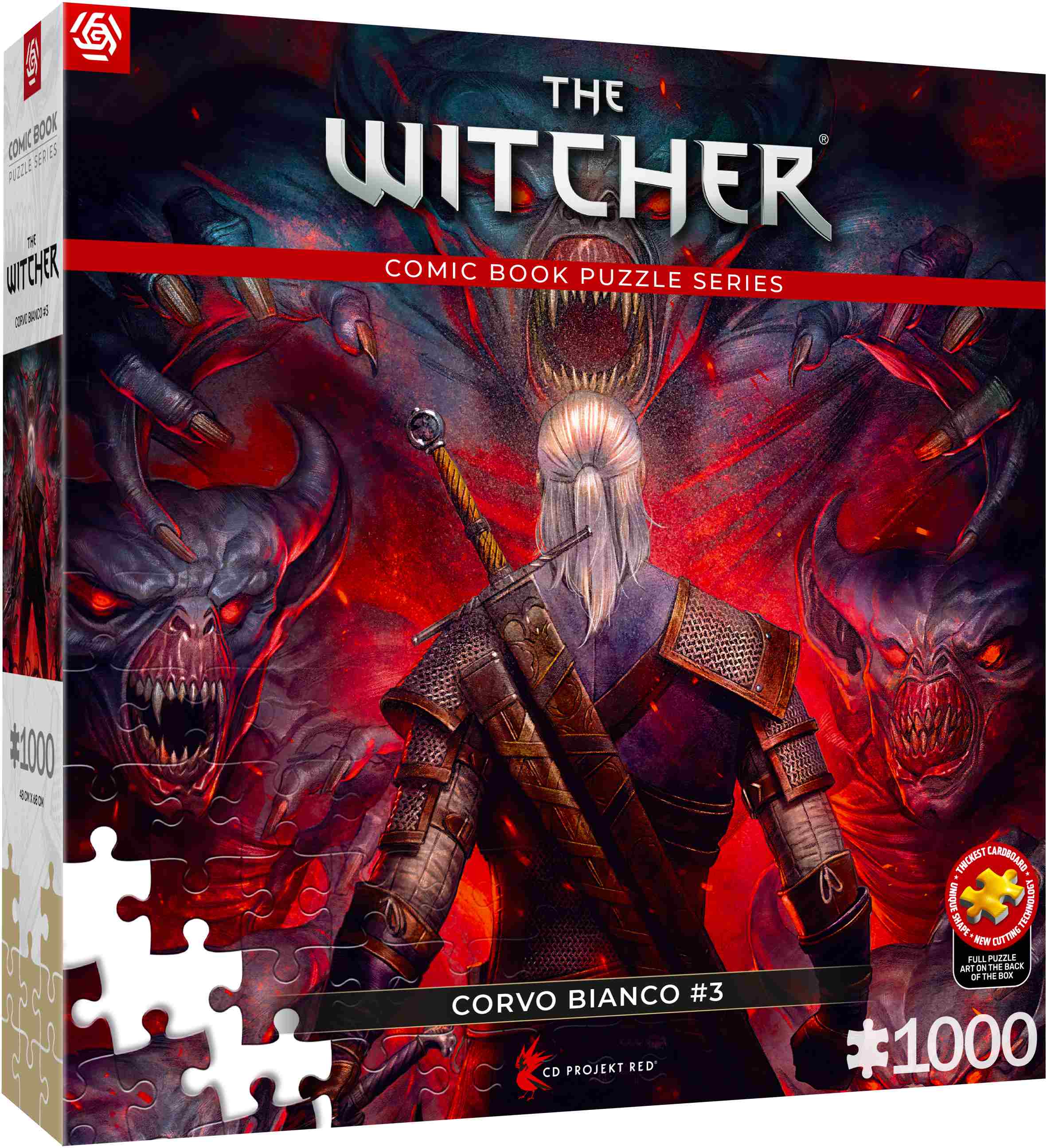 Puzzle 1000 Comic Book The Witcher Wiedźmin Corvo Bianco