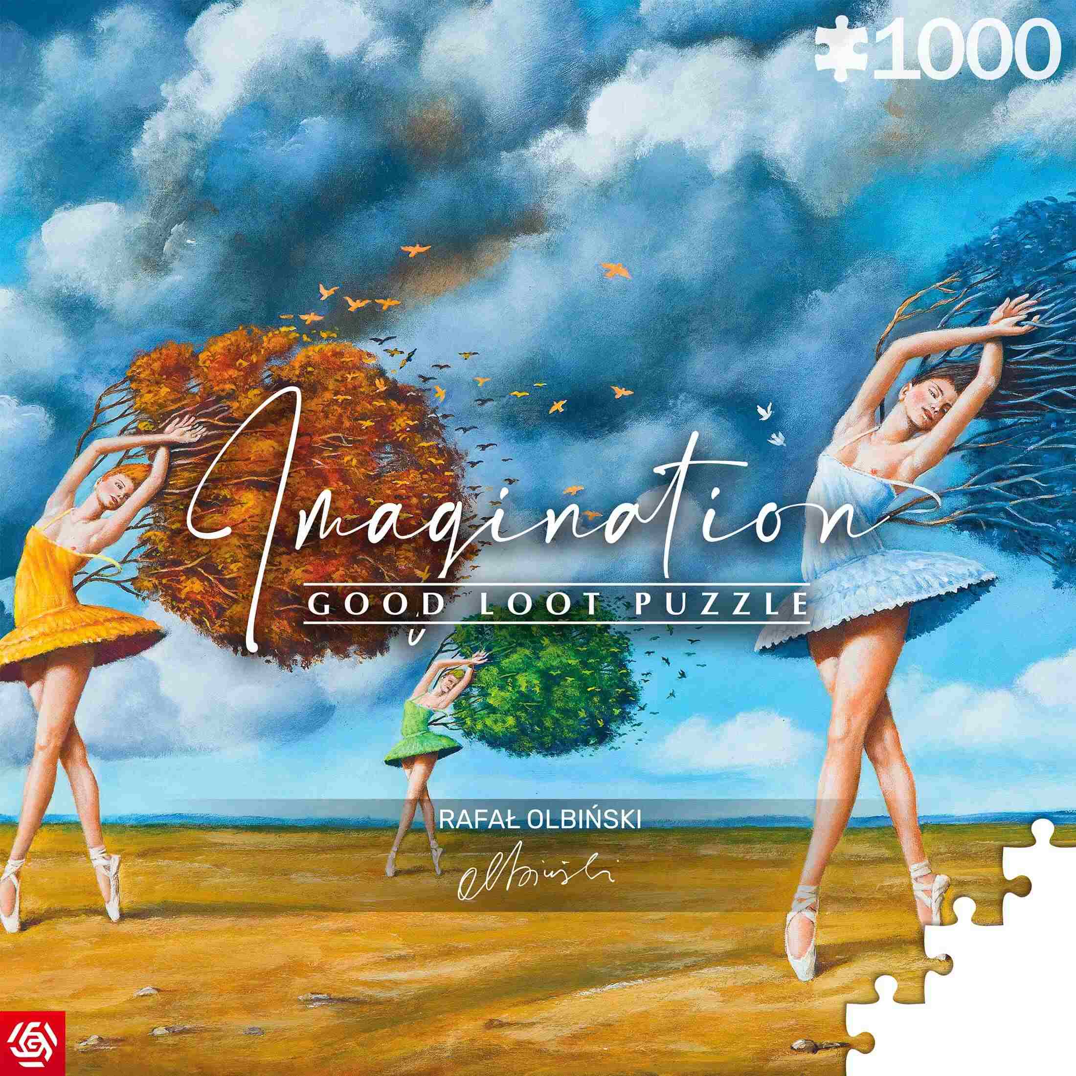 Puzzle 1000 Imagination Rafał Olbiński The Shape of Color Green