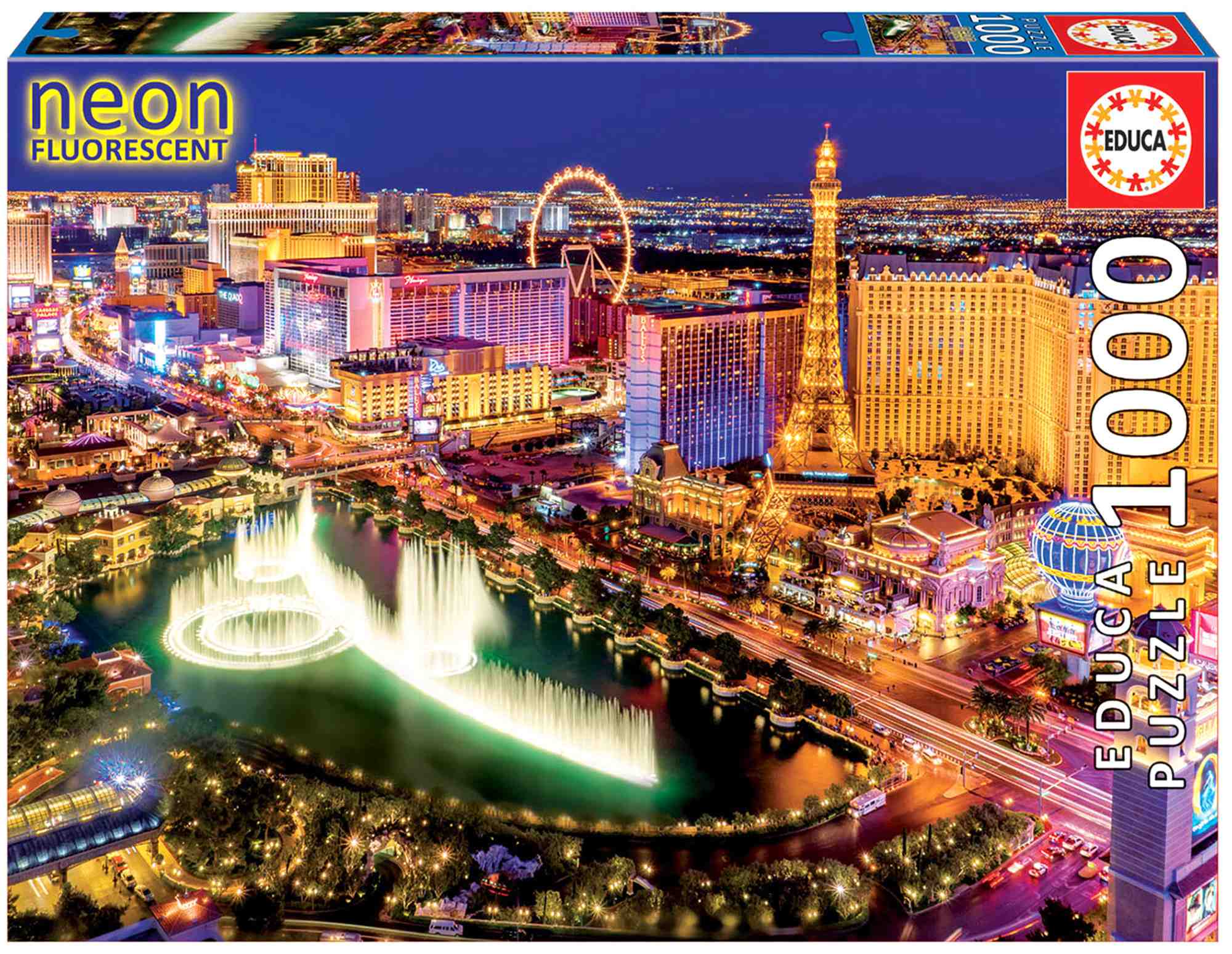 Puzzle 1000 Las Vegas fluorescencyjne 109551