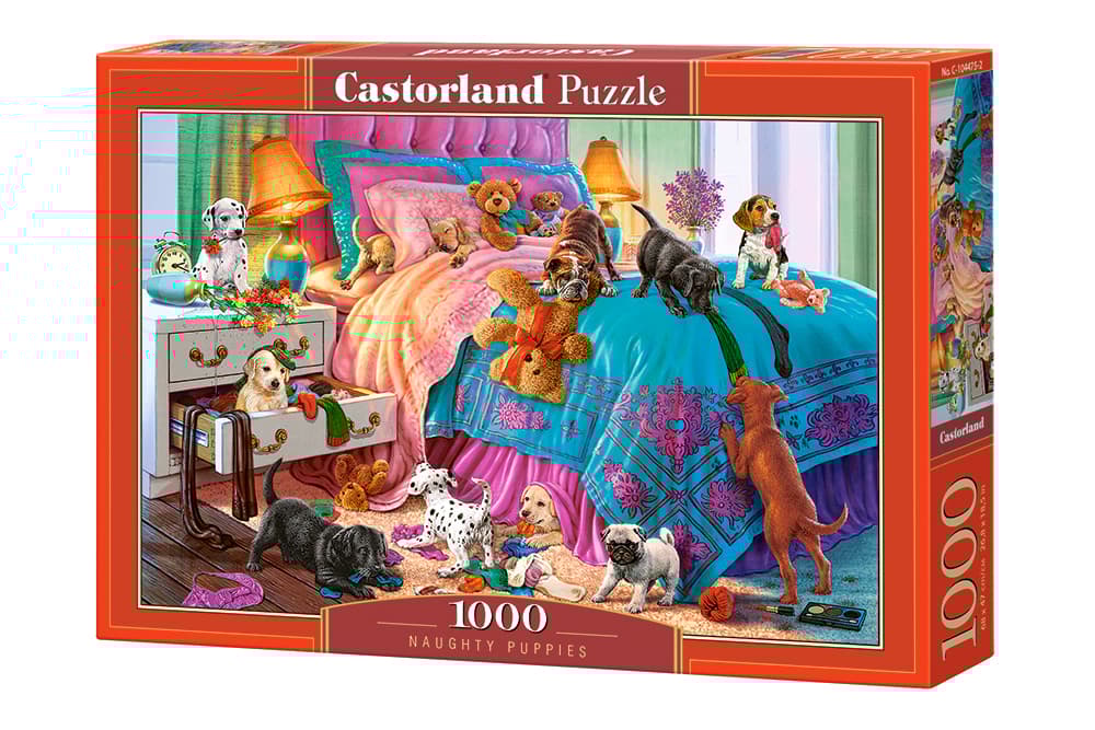 Puzzle 1000 Niegrzeczne szczenięta C-104475